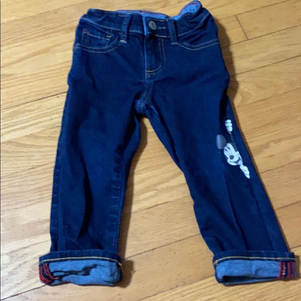 Like new 2T Mickey jeans